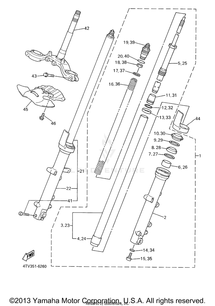 Front Fork Schematic