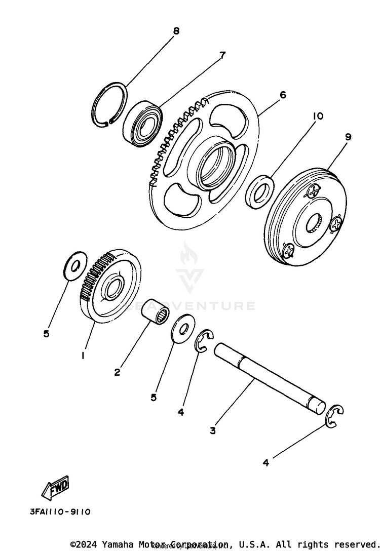 Starter Clutch Schematic