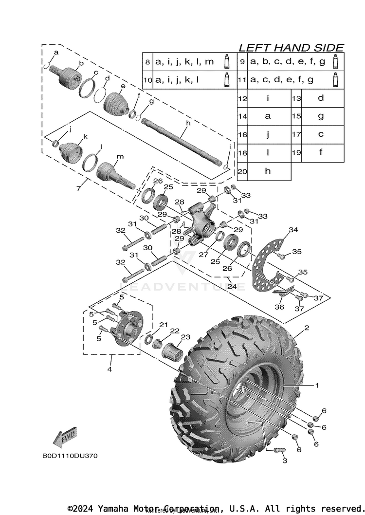 Rear Wheel Schematic