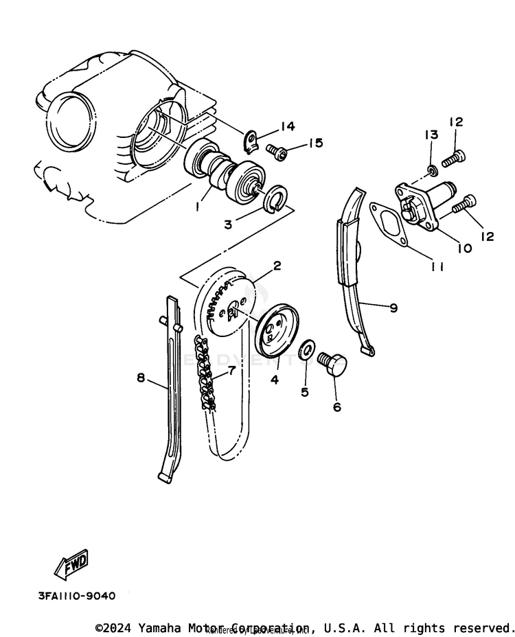 Camshaft - Chain Schematic