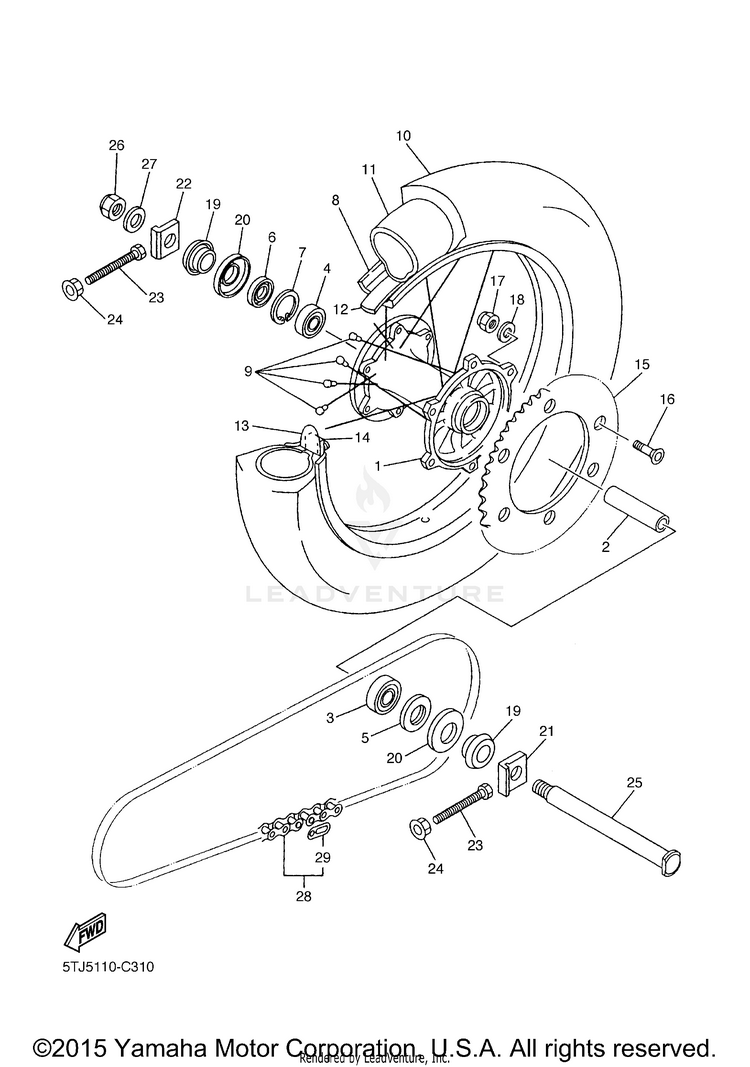 Rear Wheel Schematic