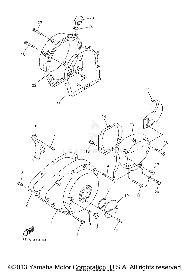 Crankcase Cover 1 Schematic