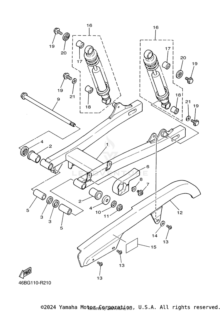 Rear Arm & Suspension Schematic