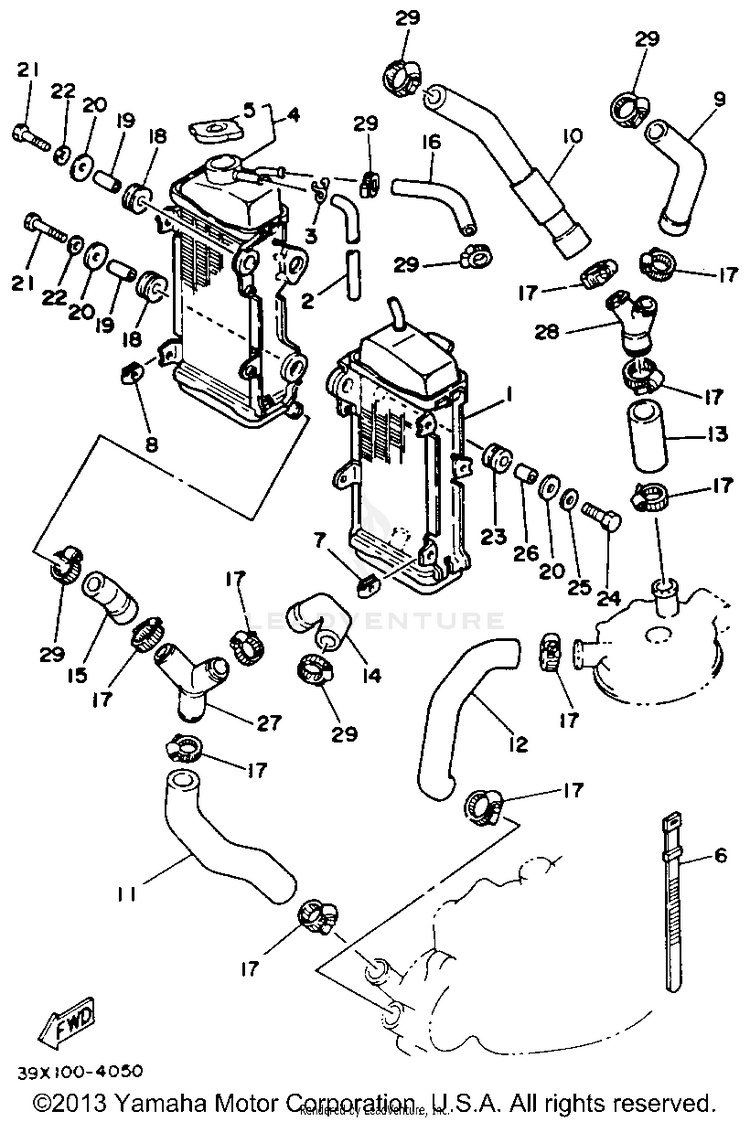 Radiator Hose Yz250l Schematic