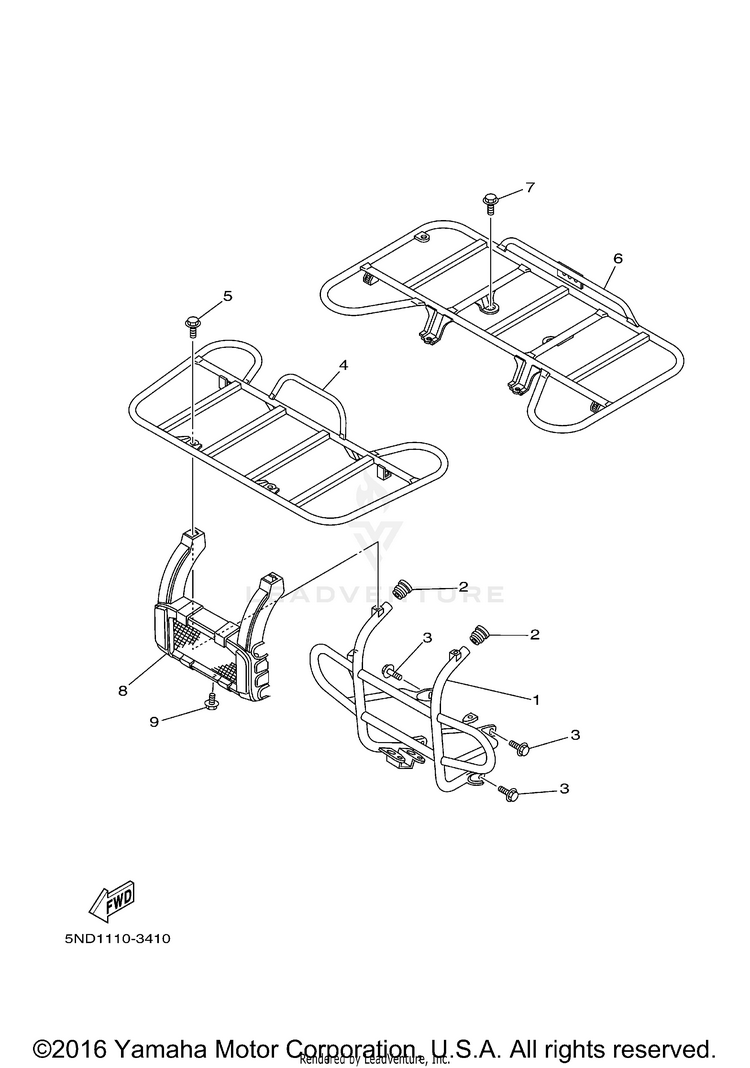 Guard KODIAK 450 4X4 HARDWOODS - YFM45FAHS - 2004 Schematic