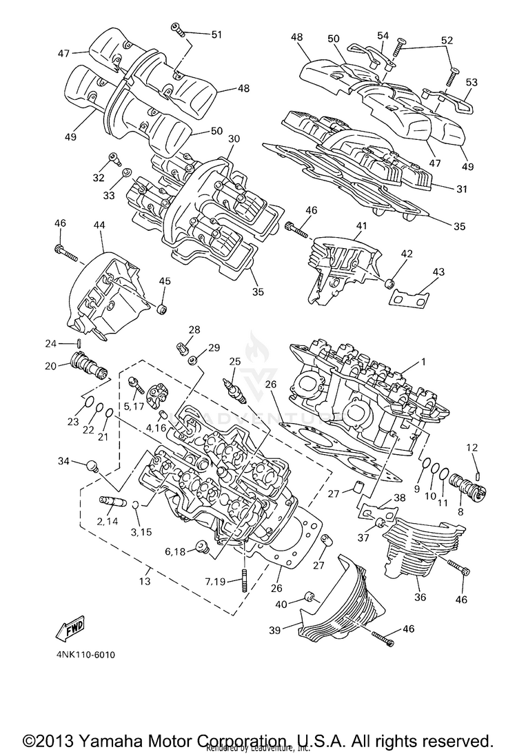 Cylinder Head Schematic