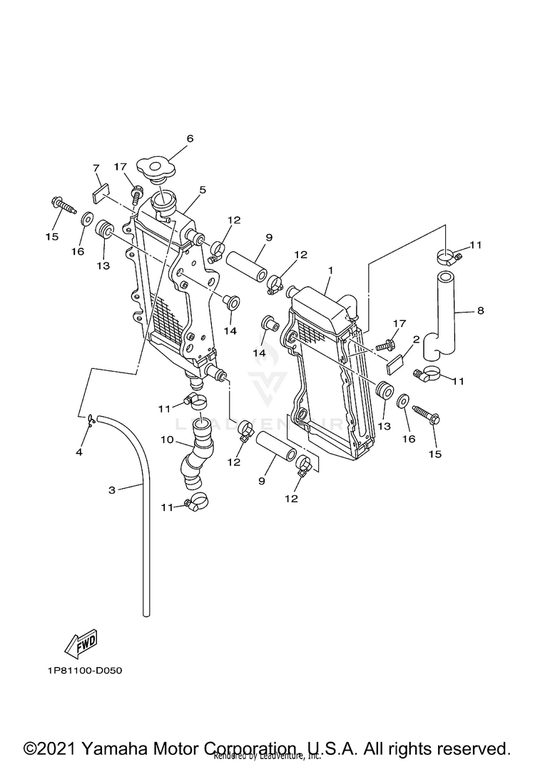 Radiator Hose Schematic