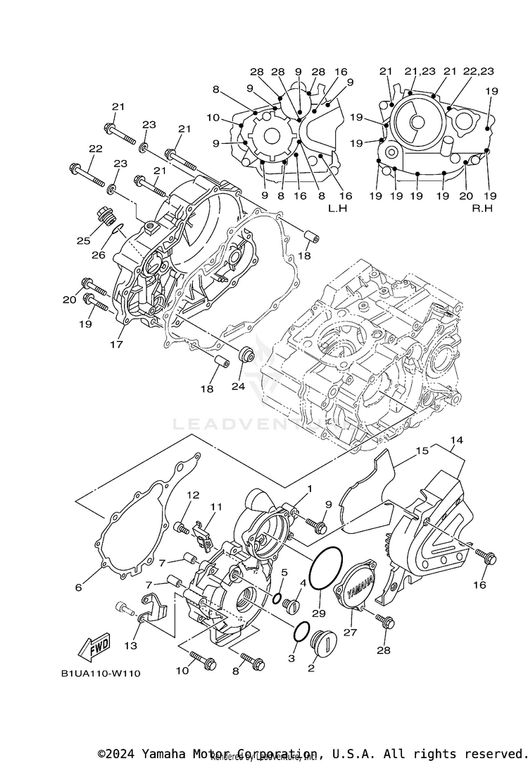 Crankcase Cover 1 Schematic