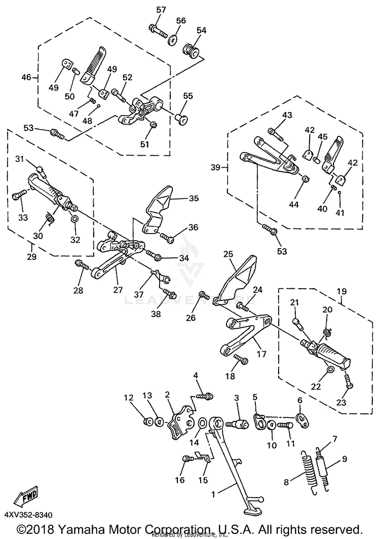 Stand Footrest Schematic