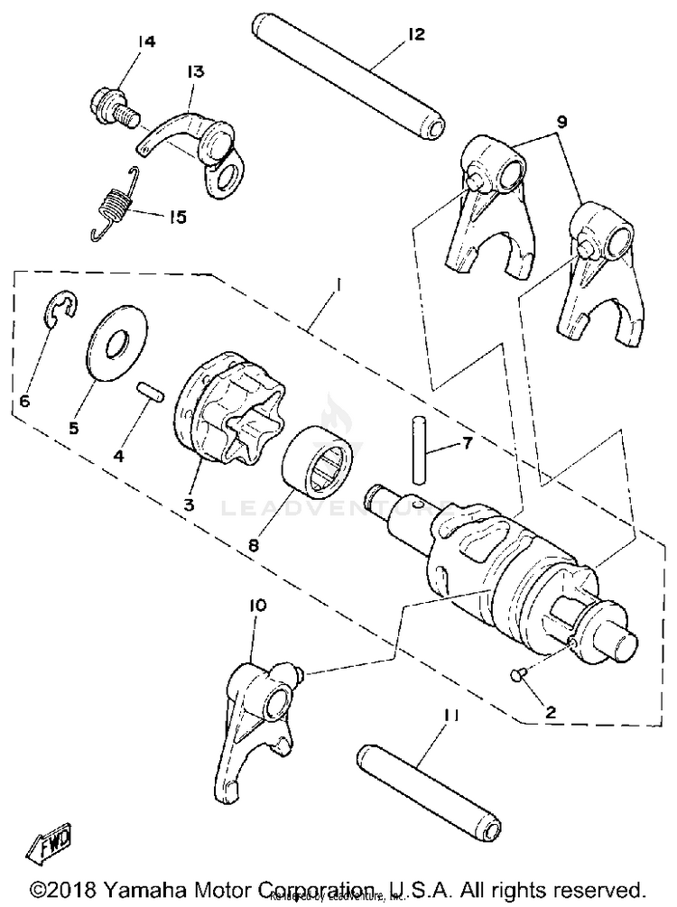 Shift Cam-Fork Schematic