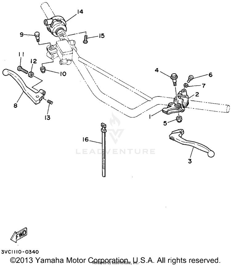 Handle Switch - Lever Schematic