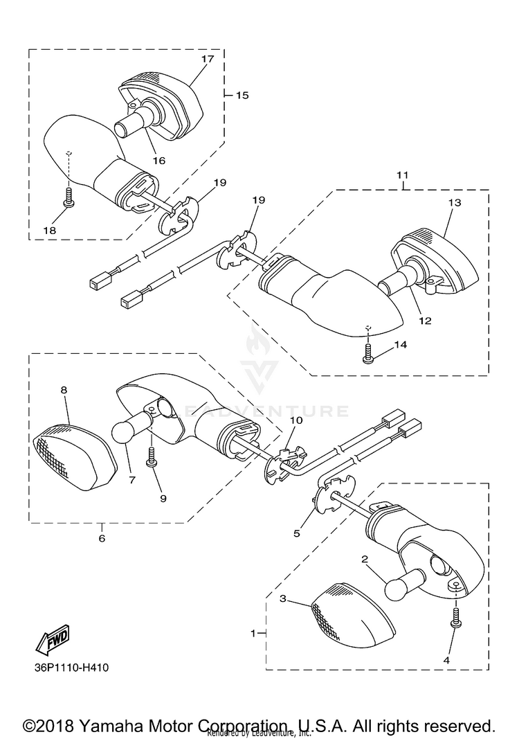 Flasher Light FZ6R - FZ6RZCL - 2010 Schematic