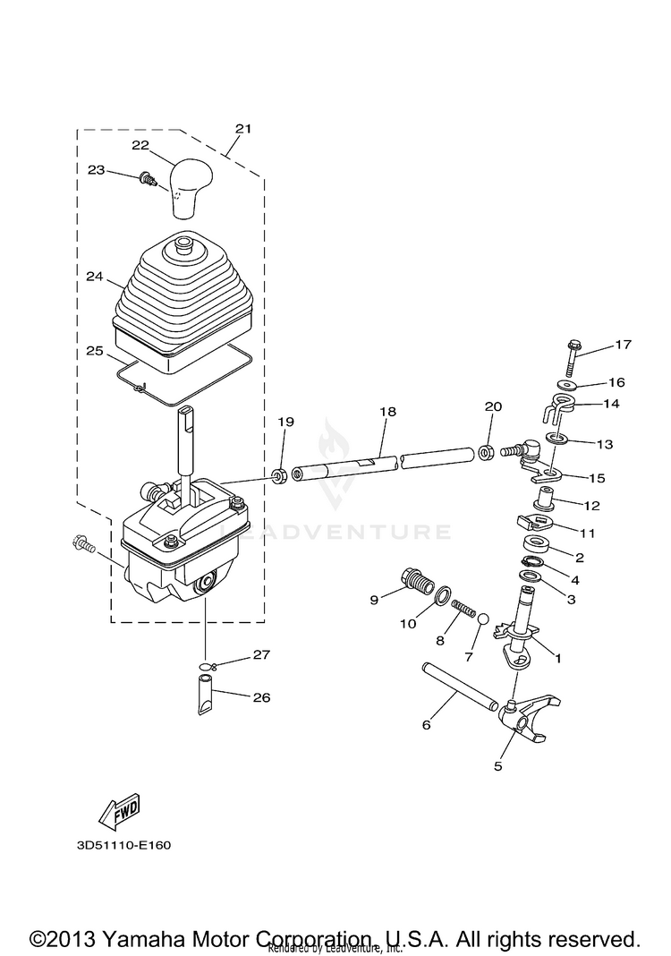 Shift Shaft Schematic