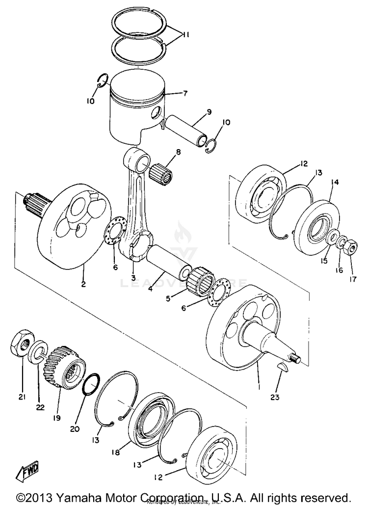 Crank & Piston Schematic