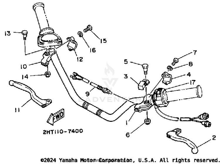 Handle Switch - Lever Schematic
