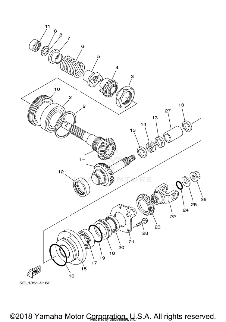 Middle Drive Gear Schematic