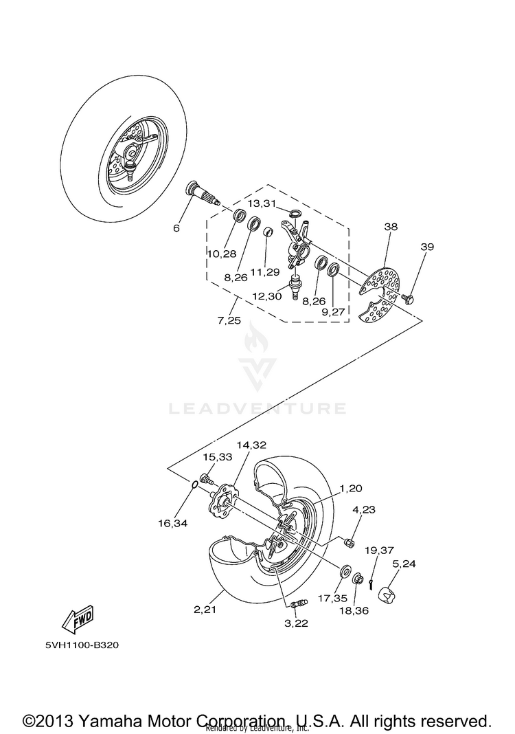 Front Wheel Schematic