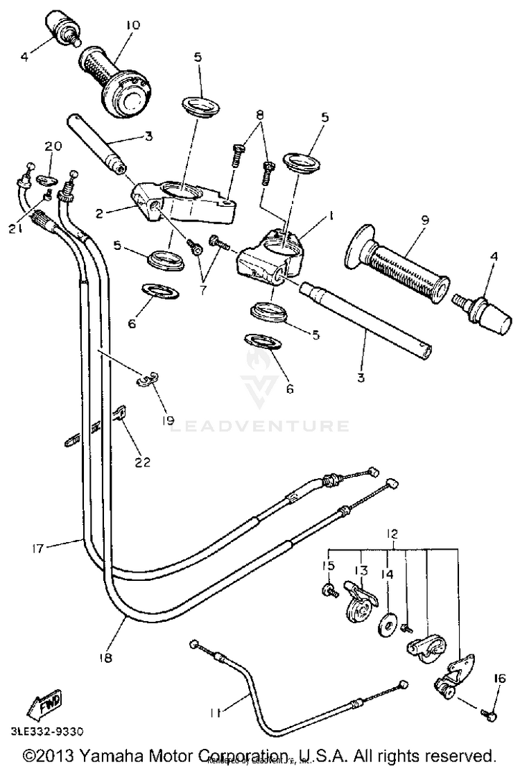 Handlebar Cable Schematic