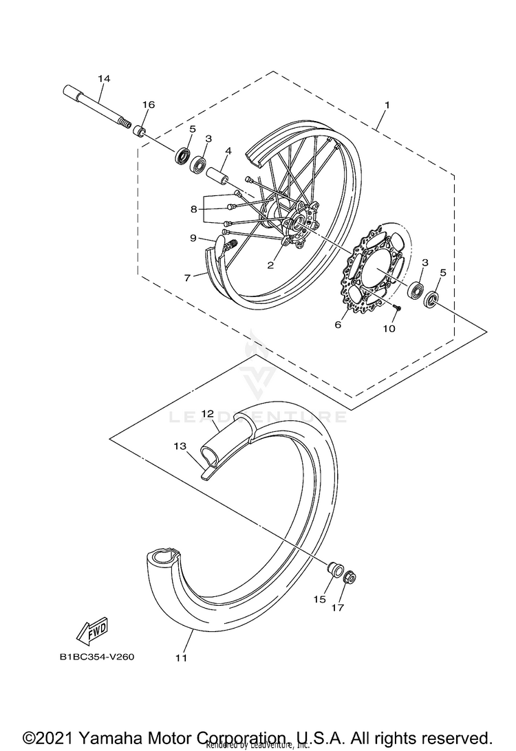 Front Wheel Schematic