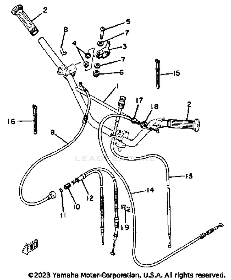 Handlebar - Cable Yt125g Schematic