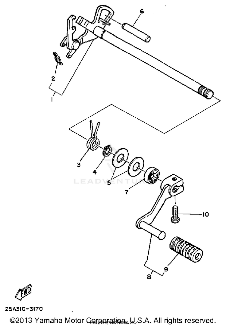 Shift Shaft Schematic