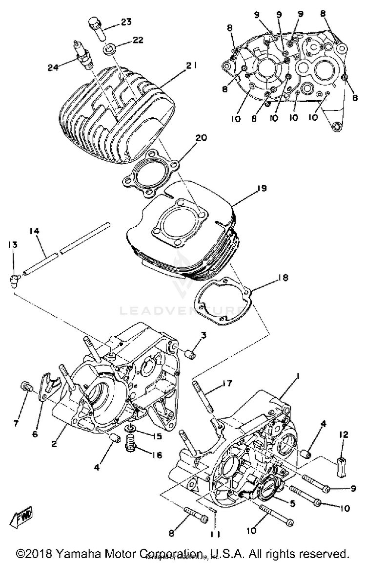 Cylinder-Crankcase Schematic