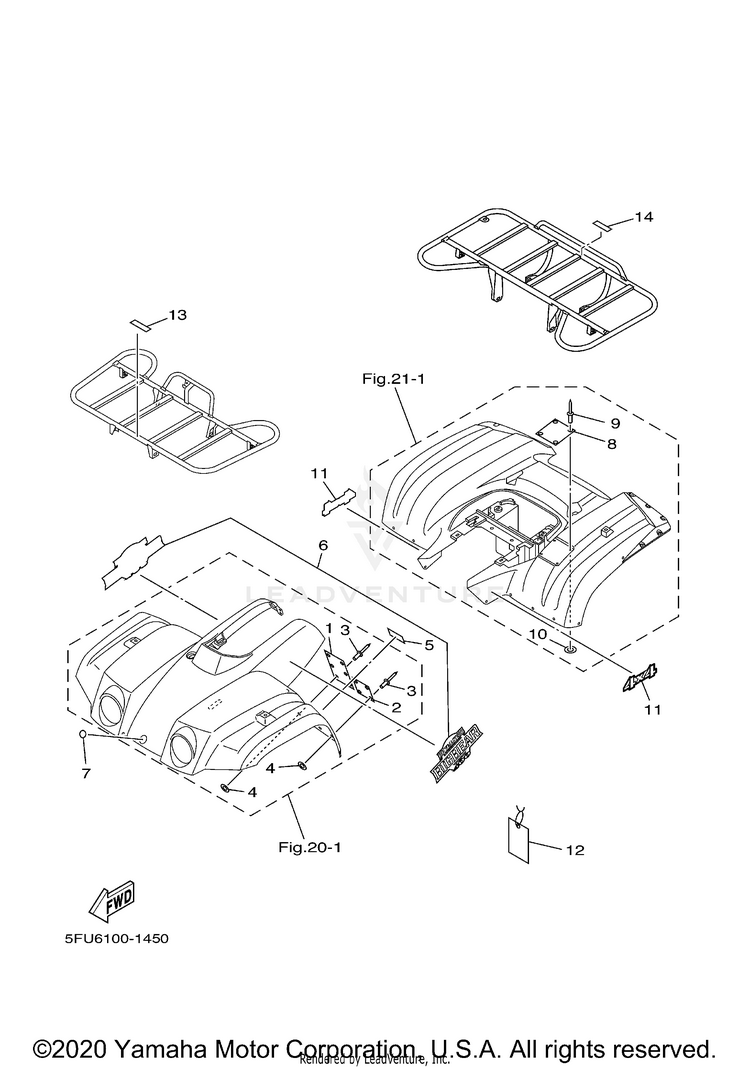 Emblem Label 1 BIG BEAR 4WD_REALTRE - YFM400FHN - 2001 Schematic