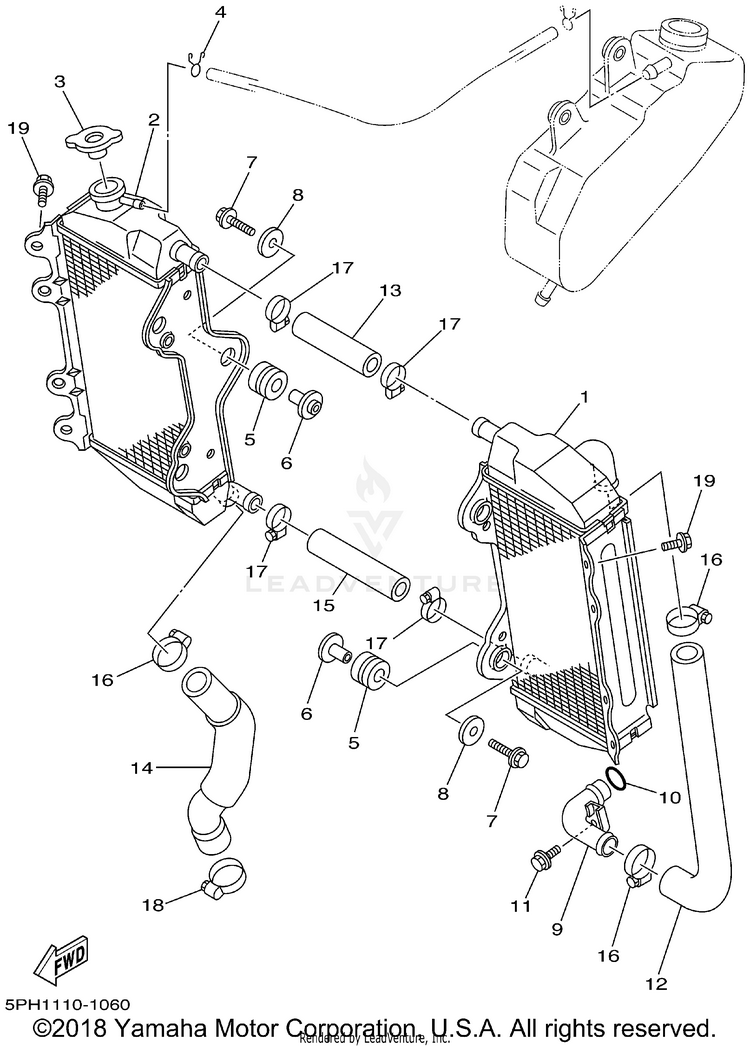 Radiator Hose Schematic