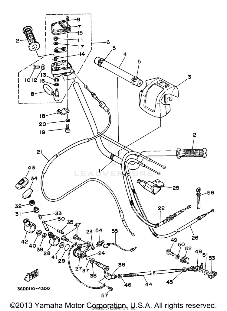 Steering Handle Cable Schematic