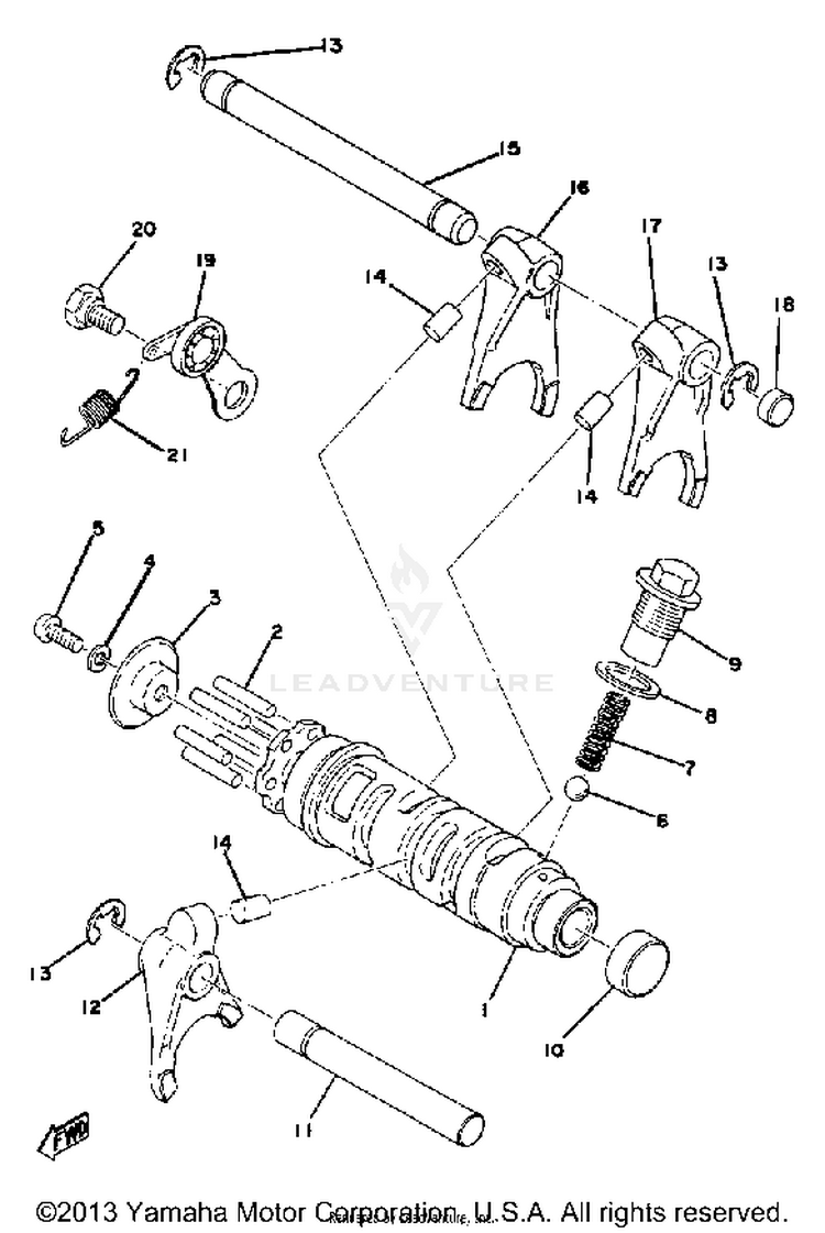 Shifter 1 Yz125c Schematic