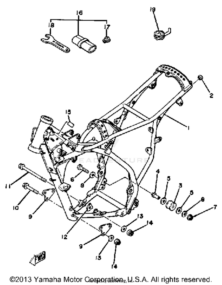 Frame - Tool Yz125g Schematic