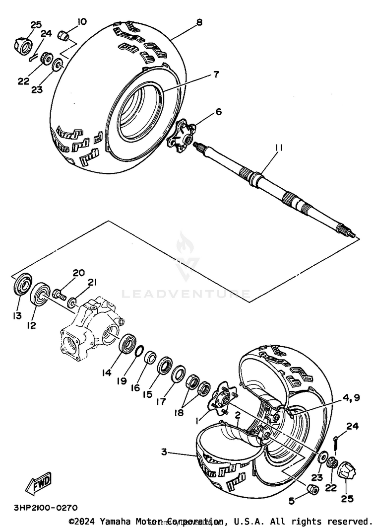 Rear Wheel Schematic