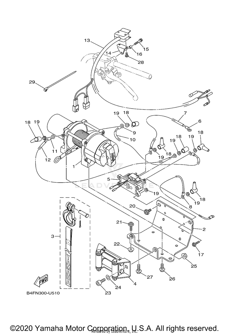 Optional Parts 1 GRIZZLY EPS SPECIAL - YFM70GPSLS - 2020 Schematic