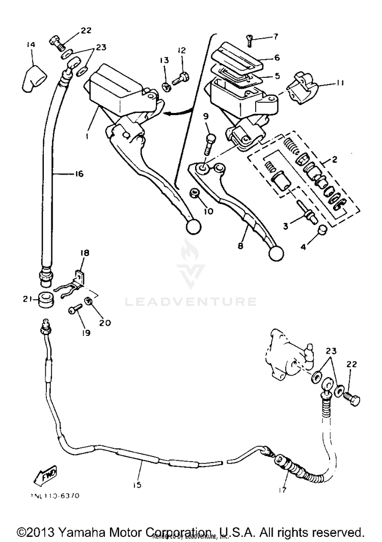 Front Master Cylinder 2 Schematic