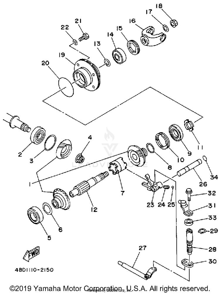 Middle Drive Gear Schematic