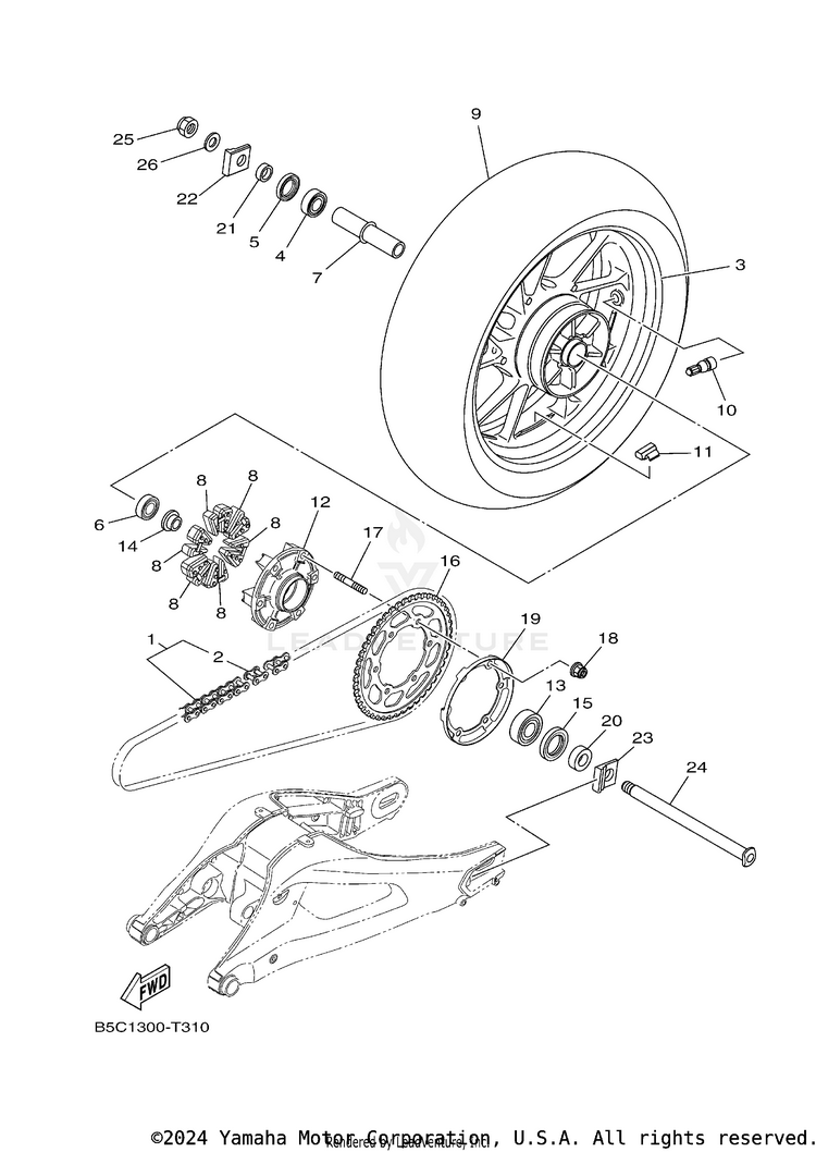 Rear Wheel Schematic