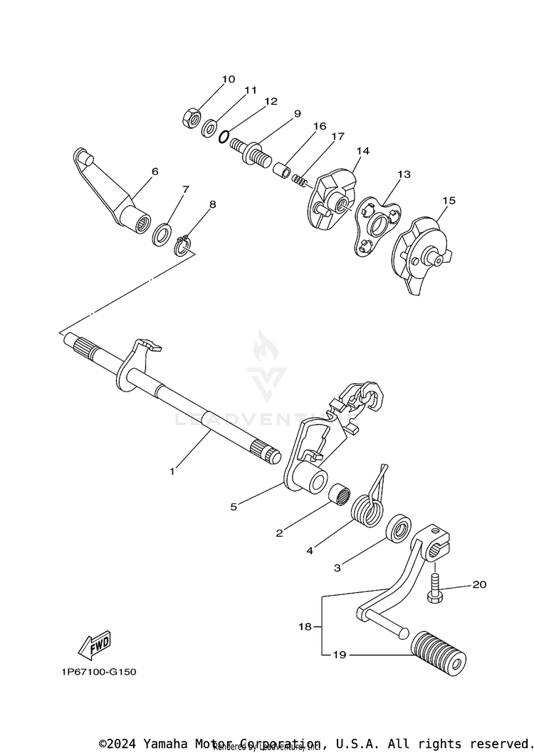 Shift Shaft Schematic