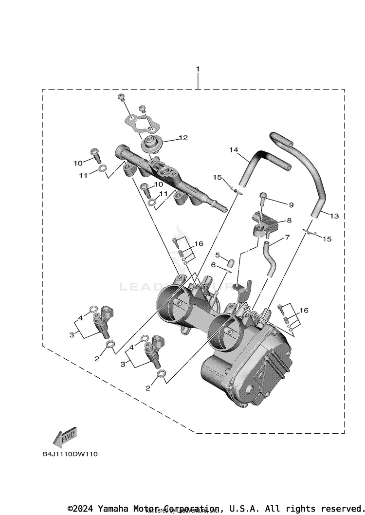 Throttle Body Assy 1 Schematic