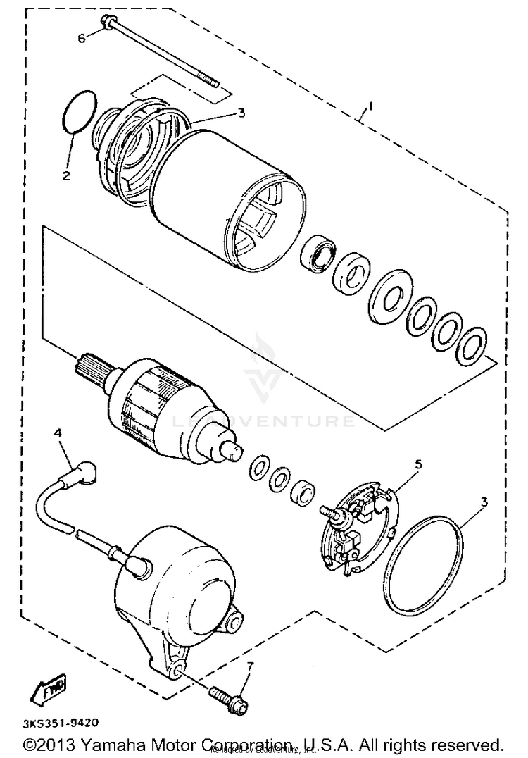 Starting Motor Schematic