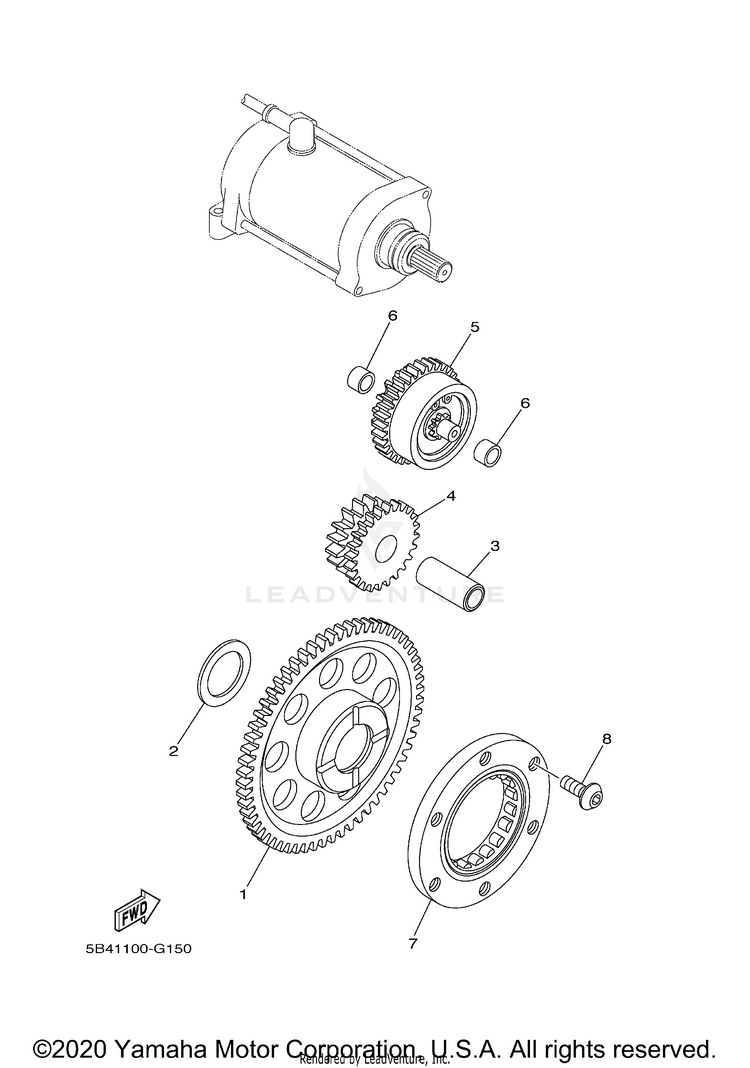 Starter Clutch VIKING EPS - YXM70VPALG - 2020 Schematic