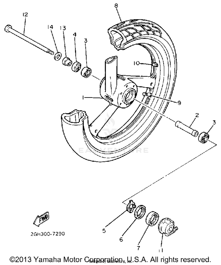 Front Wheel Schematic