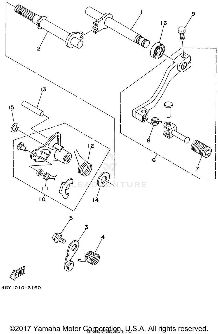 Shift Shaft Schematic