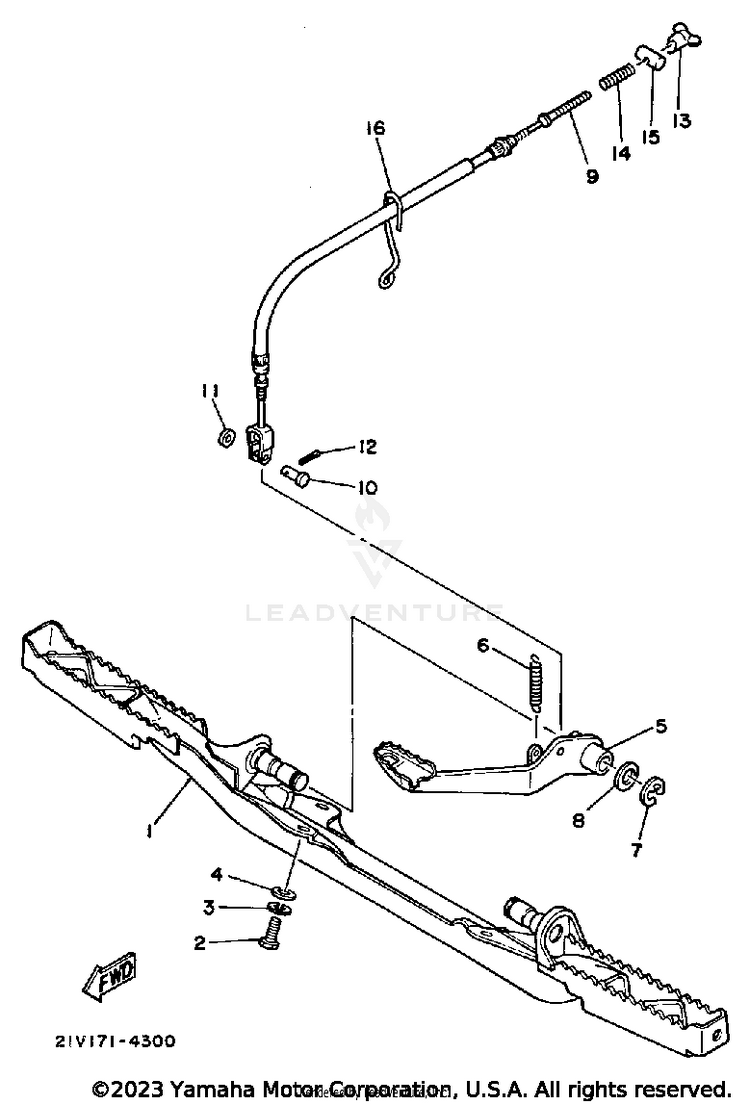 Stand-Footrest Schematic