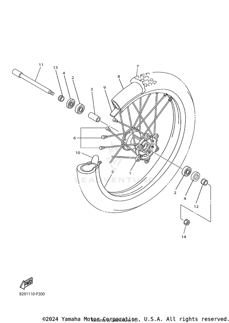 Front Wheel Schematic