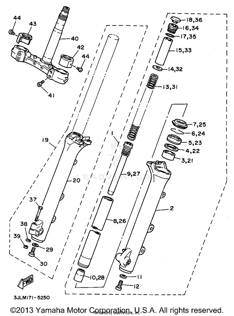 Front Fork Schematic
