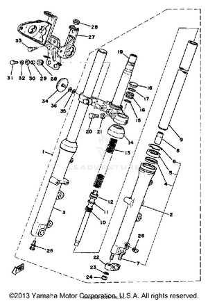 Front Fork Schematic
