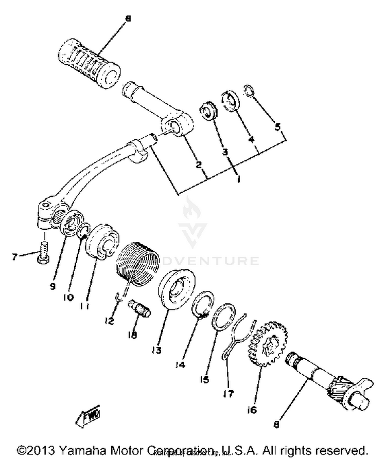 Kick Starter GTMXE - 1978 Schematic