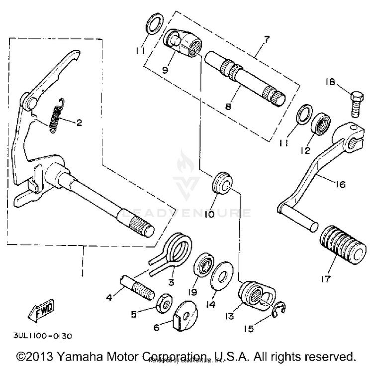 Shift Shaft Schematic