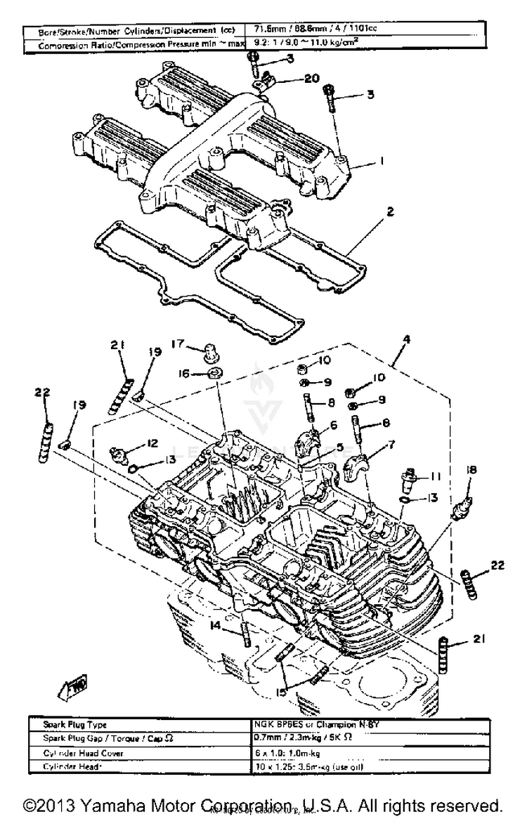 Cylinder Head - Cylinder Head Cover Schematic