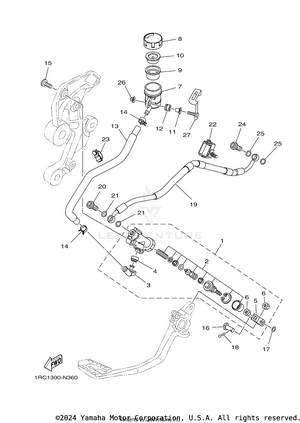 Rear Master Cylinder Schematic